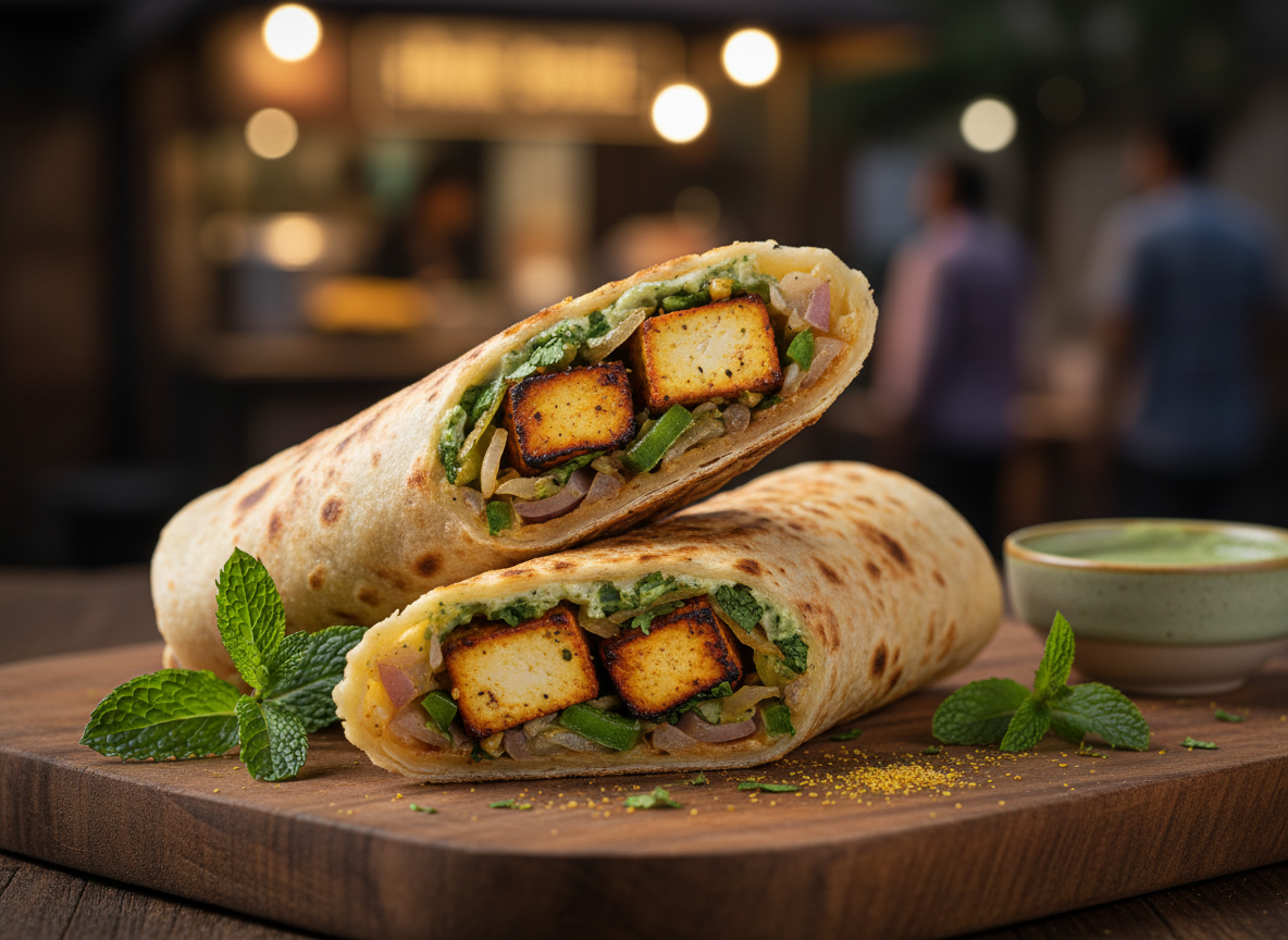 Firefly_Gemini Flash_Paneer Special Roll 365578 Paneer Special Roll - Image 1