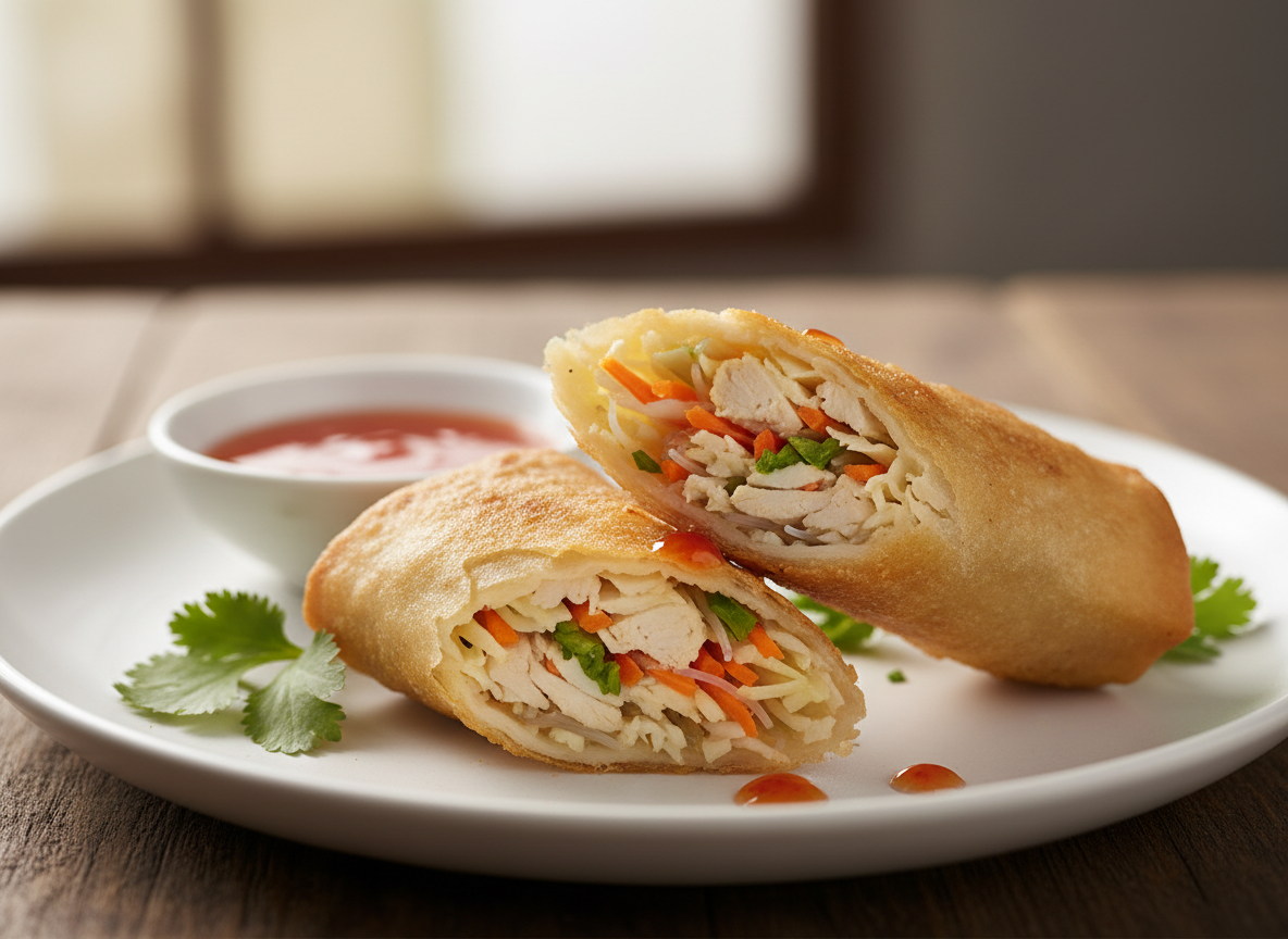 Firefly_GeminiFlash_Chicken Spring Roll 365578 Chicken Spring Roll - Image 1