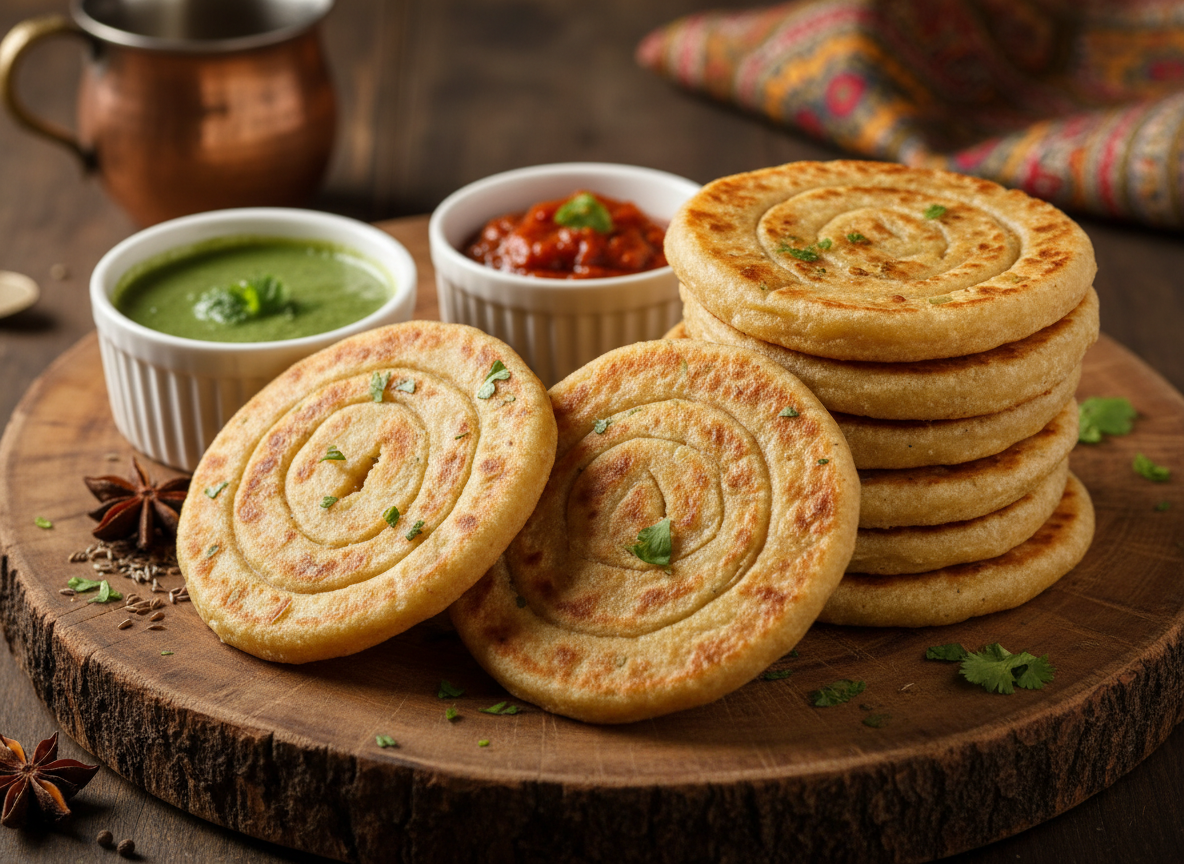 Firefly_GeminiFlash_Coin Paratha 365578 Coin Paratha - Image 1