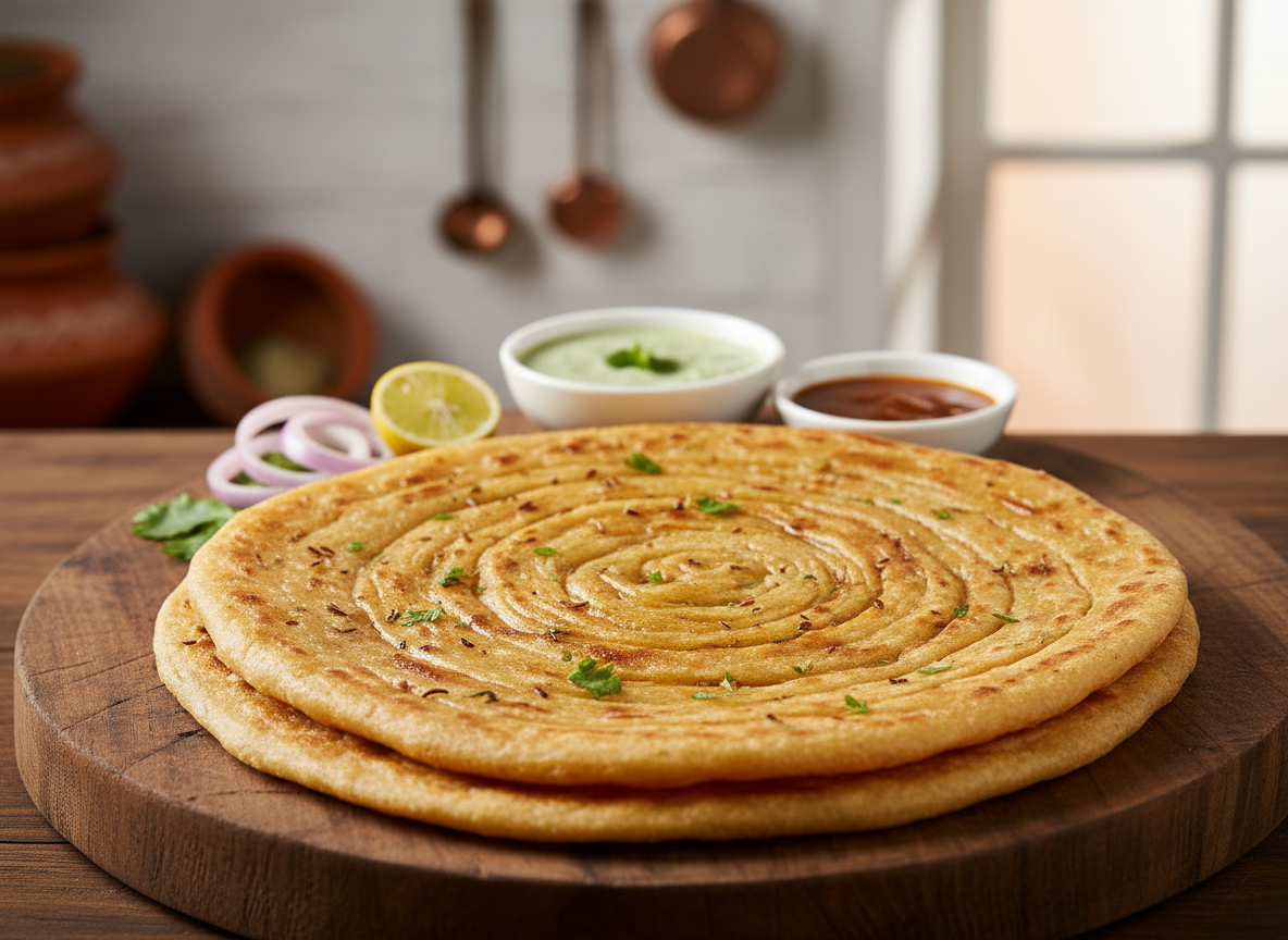 Firefly_GeminiFlash_Lacha Paratha 365578 Mini Lacha Paratha (6”) - Image 1